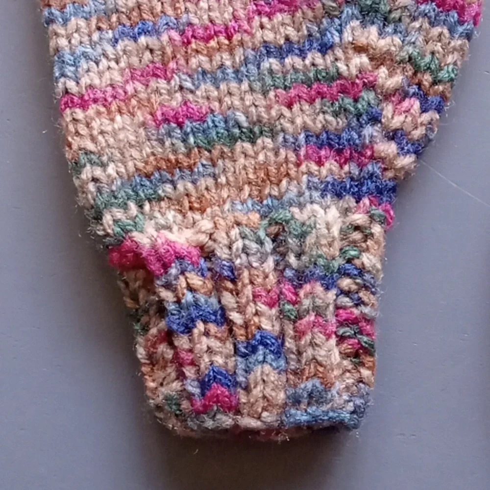 Handmade Handknit Mixed Berry Toddler Mittens 4T